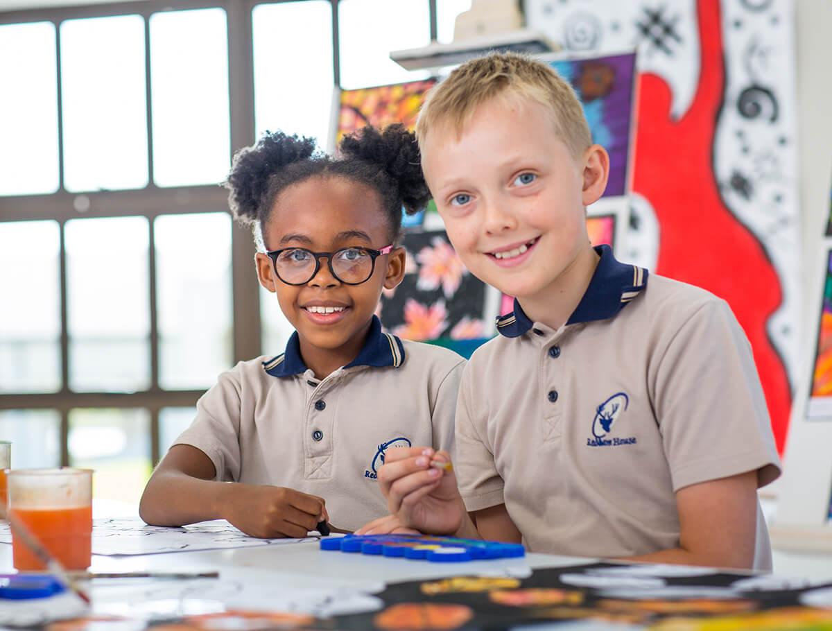 Students smiling
